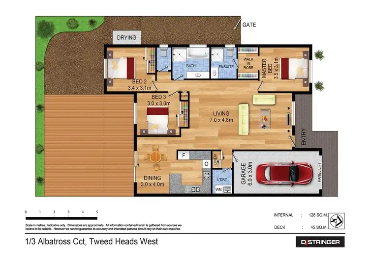 Floorplan of Homely unit listing, 1/3 Albatross Circuit, Tweed Heads West NSW 2485