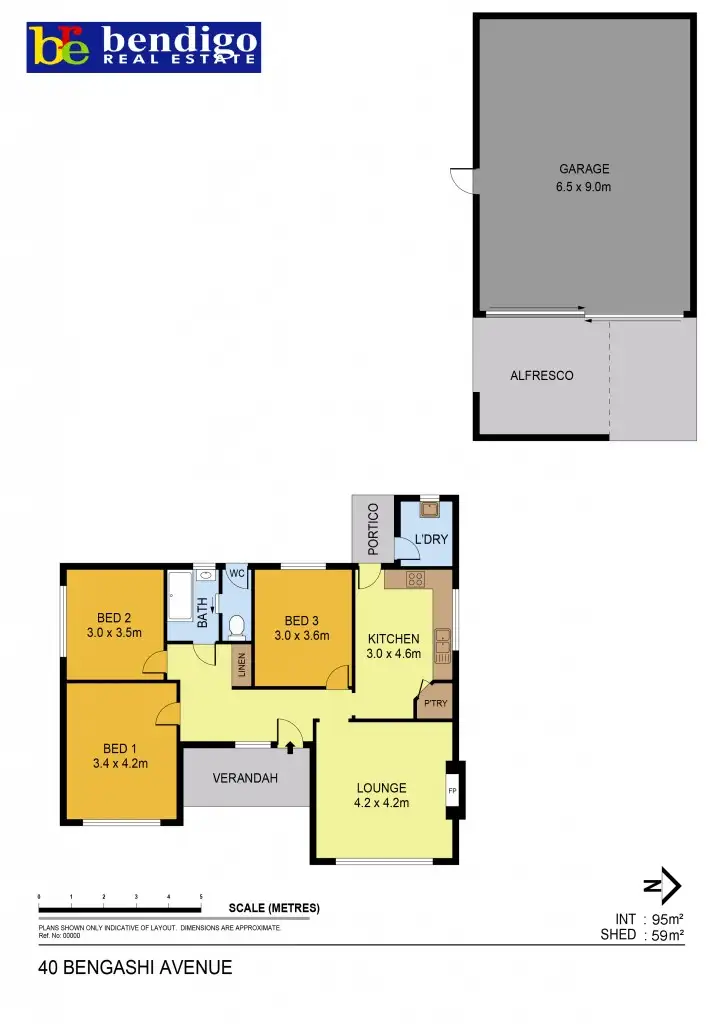Floorplan of Homely house listing, 40 Benghasi Avenue, Golden Square VIC 3555