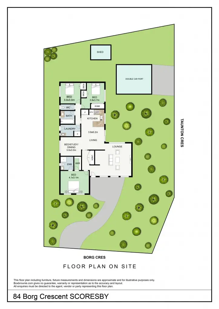 Floorplan of Homely house listing, 84 Borg Crescent, Scoresby VIC 3179