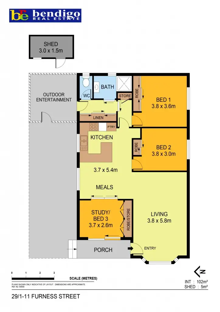 Floorplan of Homely house listing, Unit 29 Karinya Gardens, (1 - 11 Furness Street), Kangaroo Flat VIC 3555