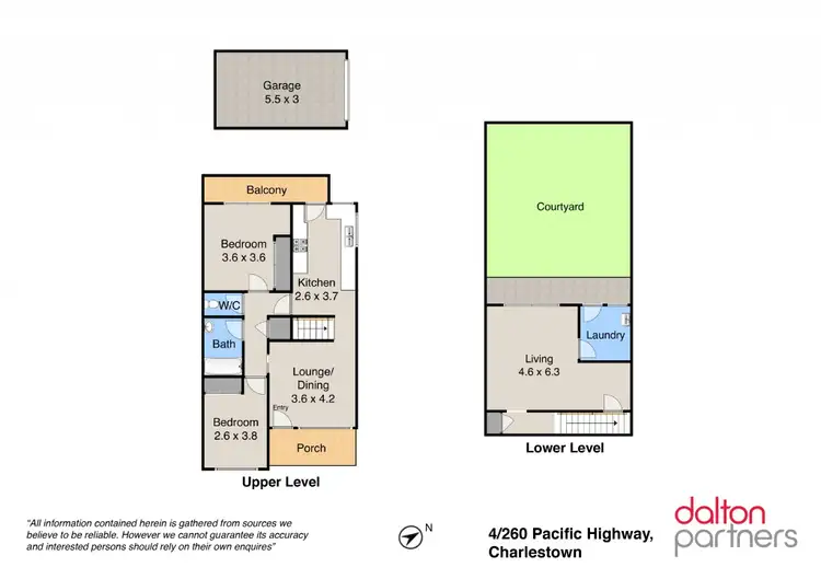 Floorplan of Homely townhouse listing, 4/260 Pacific Highway, Charlestown NSW 2290