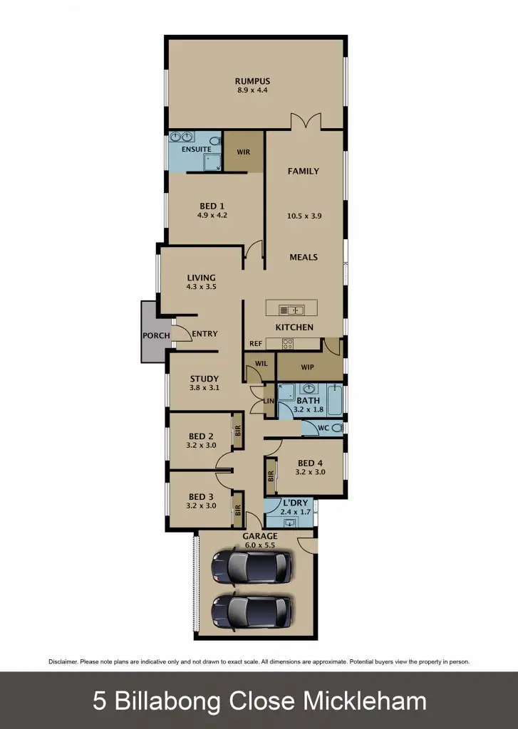 Floorplan of Homely house listing, 5 Billabong Close, Mickleham VIC 3064
