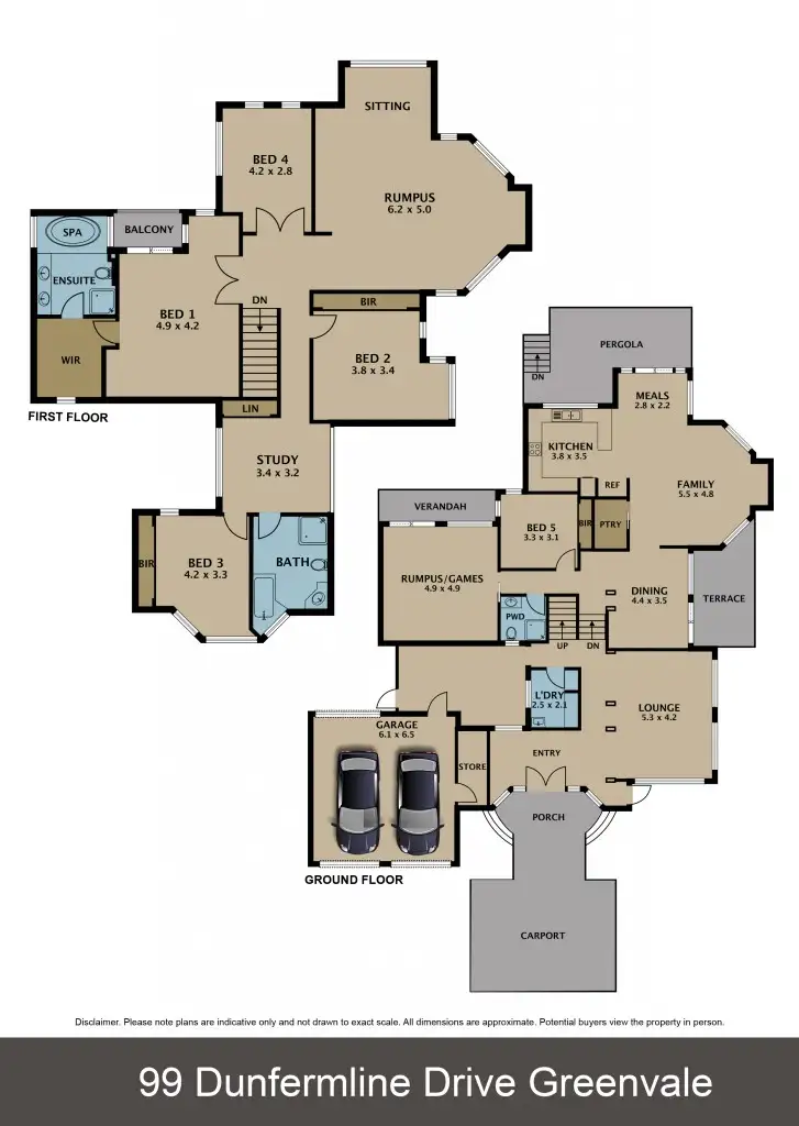 Floorplan of Homely house listing, 99 Dunfermline Avenue, Greenvale VIC 3059