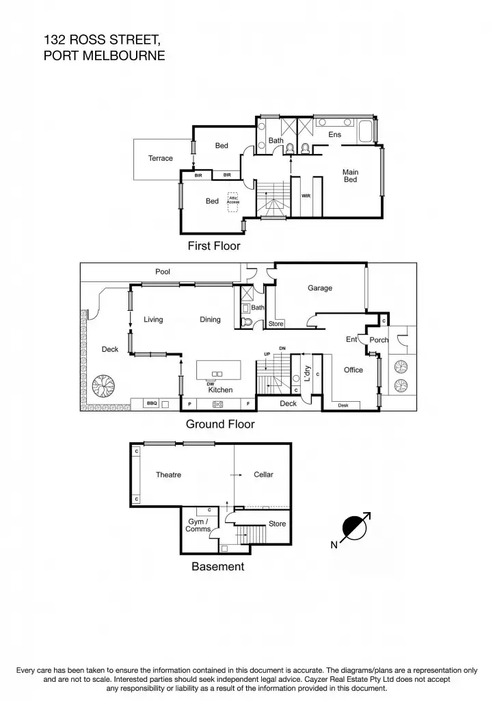 Floorplan of Homely house listing, 132 Ross Street, Port Melbourne VIC 3207