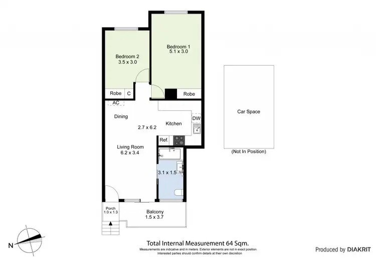 Floorplan of Homely apartment listing, 2/4 Eldridge Street, Footscray VIC 3011