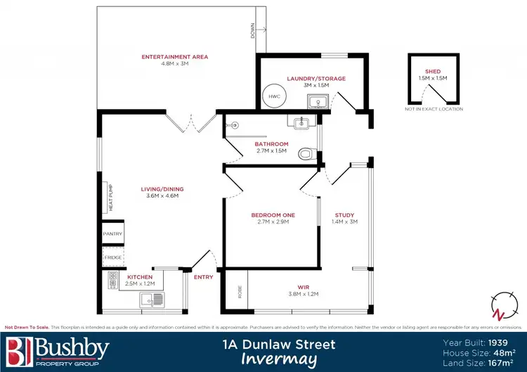 Floorplan of Homely house listing, 1A Dunlaw Street, Invermay TAS 7248