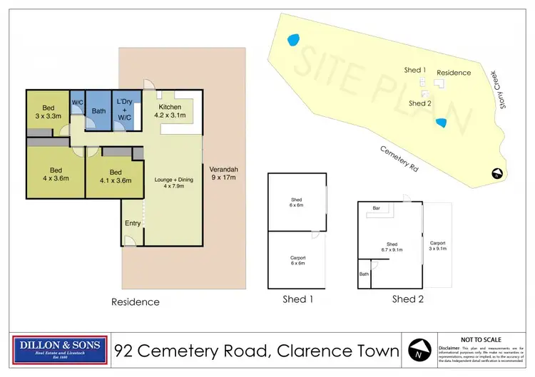 Floorplan of Homely rural property listing, 92 Cemetery Road, Clarence Town NSW 2321
