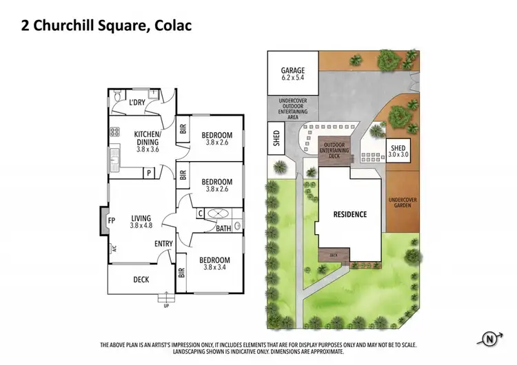 Floorplan of Homely house listing, 2 Churchill Square, Colac VIC 3250