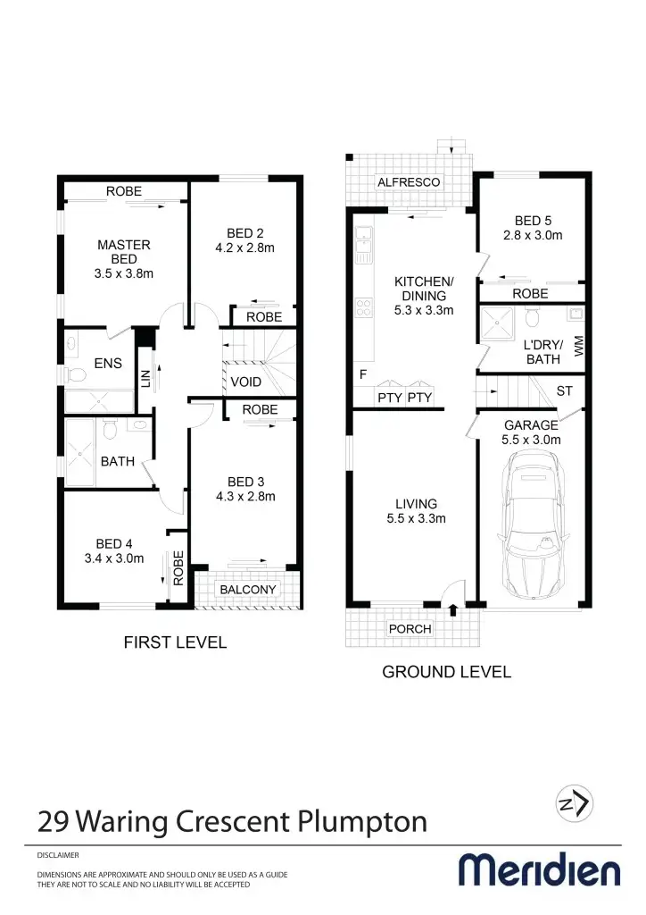 Floorplan of Homely townhouse listing, 29 Waring Crescent, Plumpton NSW 2761