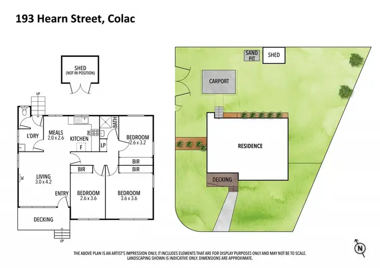 Floorplan of Homely house listing, 193 Hearn Street, Colac VIC 3250