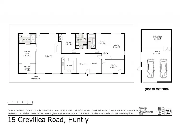 Floorplan of Homely house listing, 15 Grevillea Road, Huntly VIC 3551