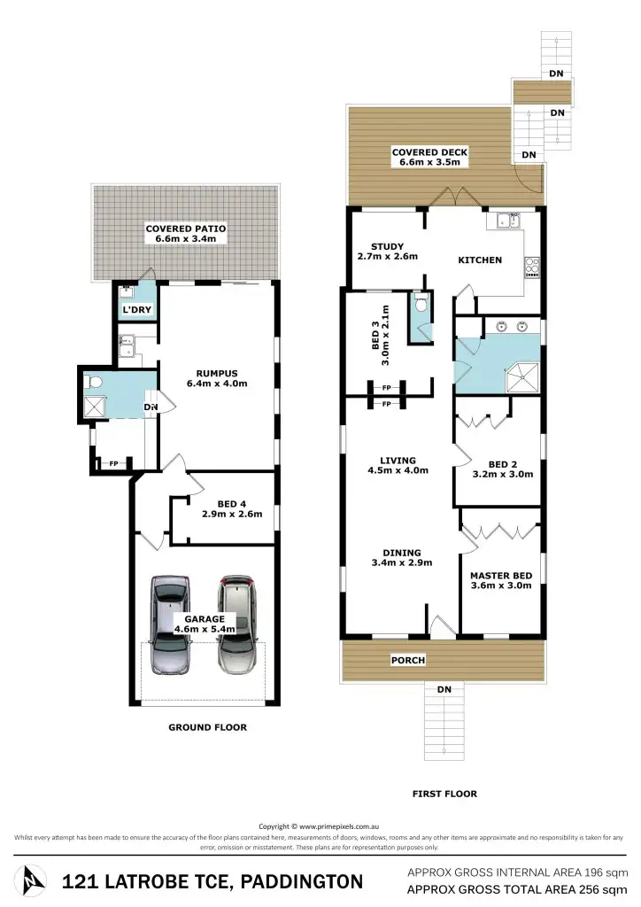 Floorplan of Homely house listing, 121 Latrobe Terrace, Paddington QLD 4064