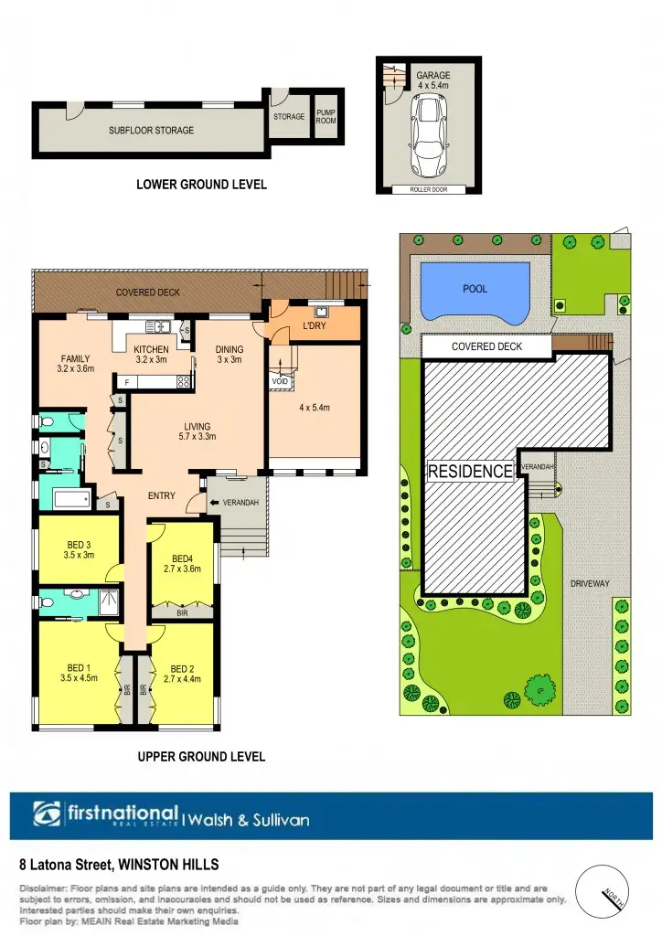Floorplan of Homely house listing, 8 Latona Street, Winston Hills NSW 2153