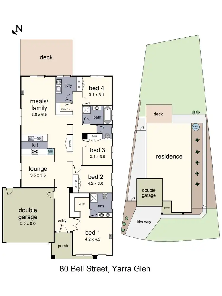 Floorplan of Homely house listing, 80 Bell Street, Yarra Glen VIC 3775