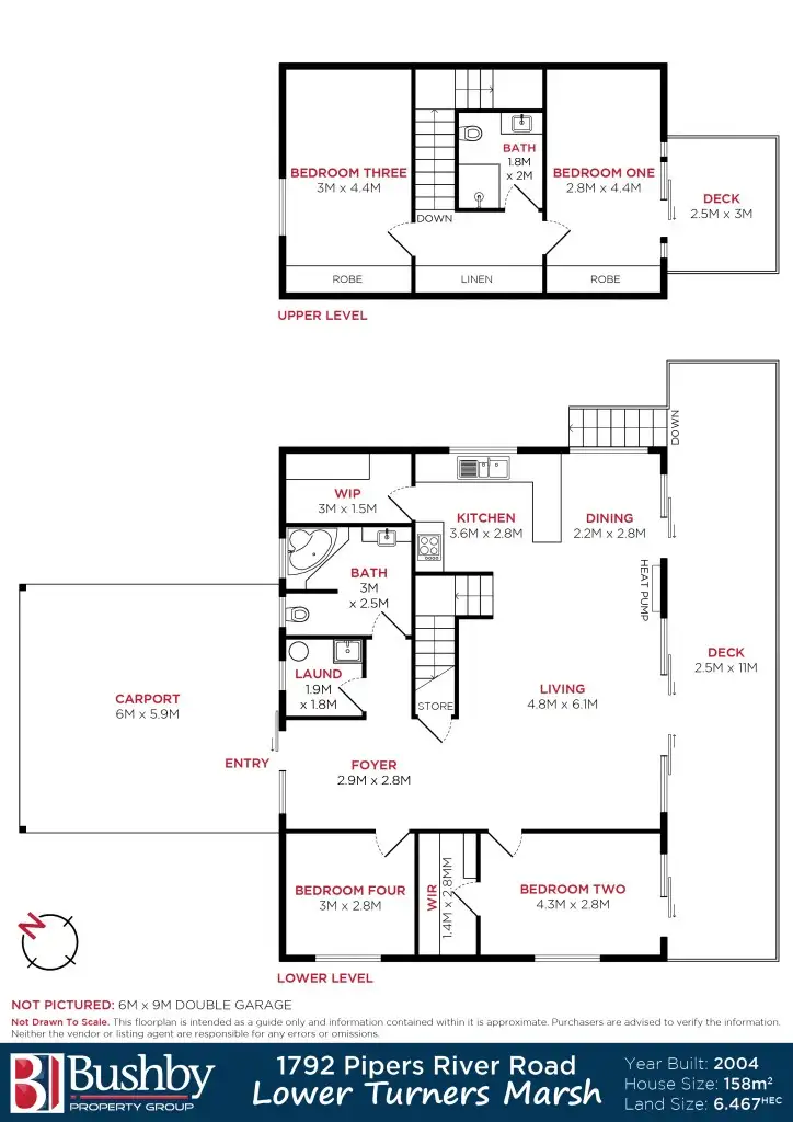 Floorplan of Homely house listing, 1792 Pipers River Road, Turners Marsh TAS 7267