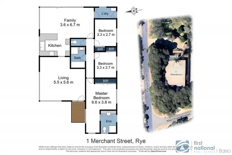 Floorplan of Homely house listing, 1 Merchant Street, Rye VIC 3941