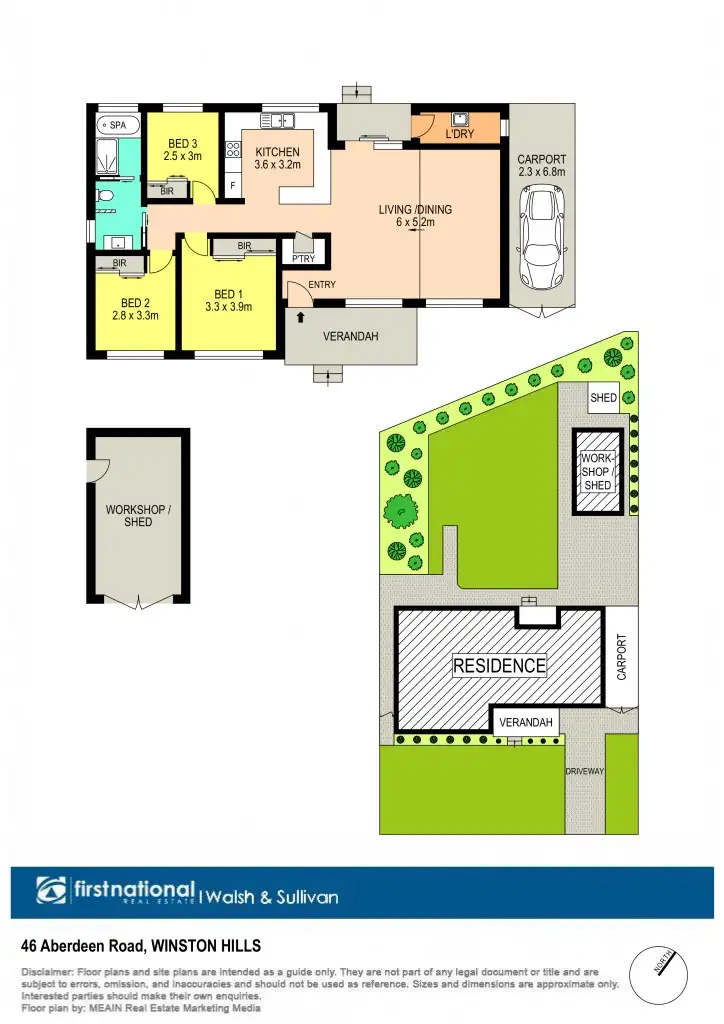 Floorplan of Homely house listing, 46 Aberdeen Road, Winston Hills NSW 2153