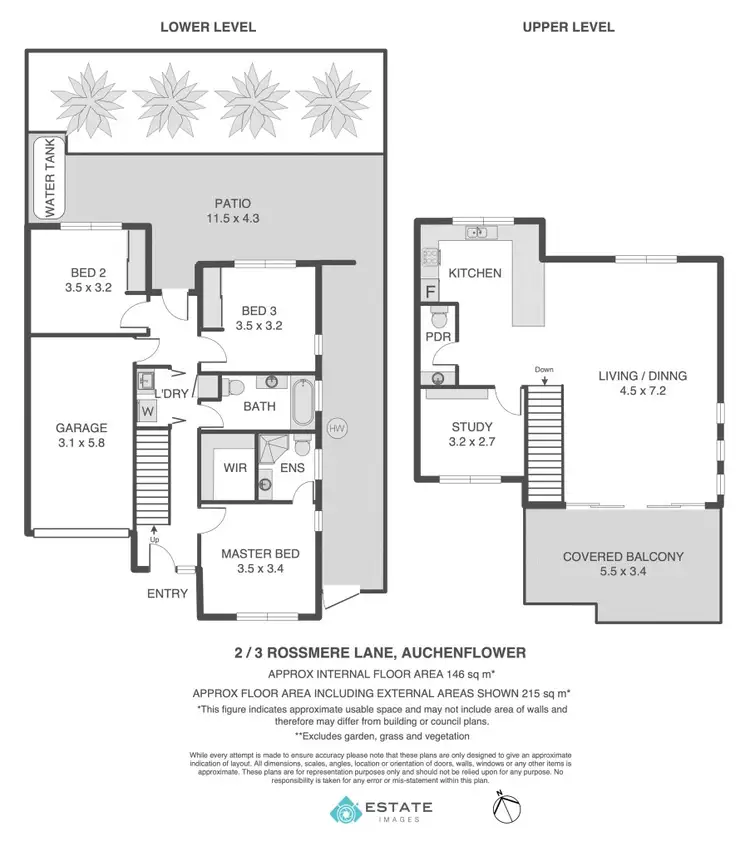 Floorplan of Homely townhouse listing, 2/3 Rossmere Lane, Auchenflower QLD 4066