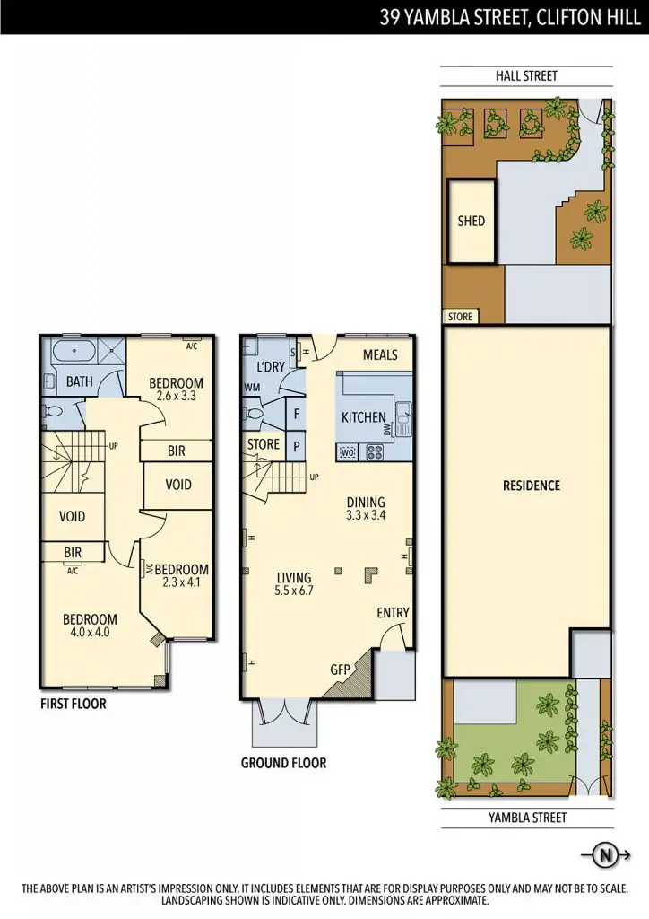 Floorplan of Homely house listing, 39 Yambla Street, Clifton Hill VIC 3068