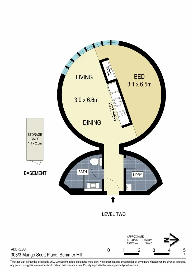 Floorplan of Homely apartment listing, 303/3 Mungo Scott Place, Summer Hill NSW 2130