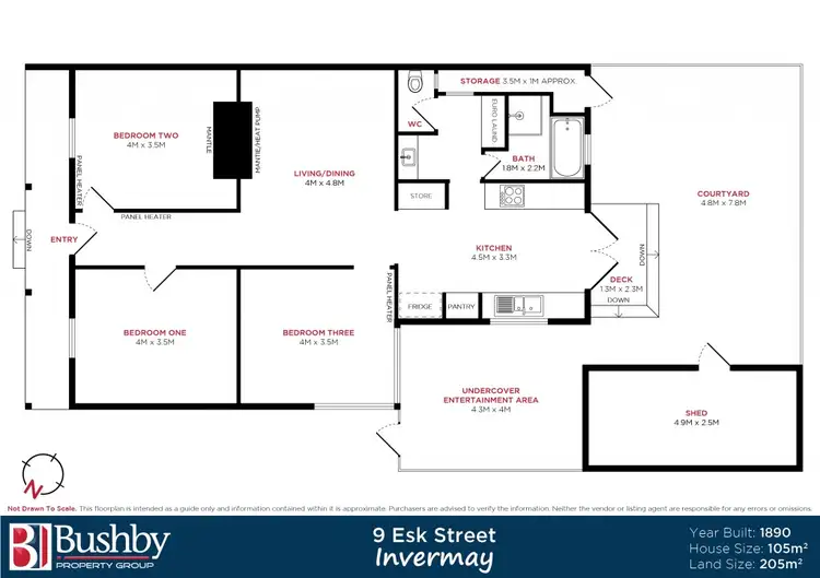 Floorplan of Homely house listing, 9 Esk Street, Invermay TAS 7248