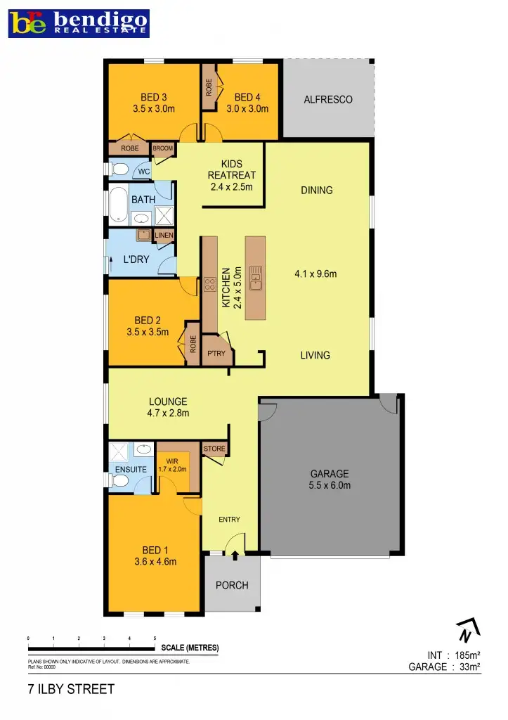 Floorplan of Homely house listing, 7 Ilby Street, Huntly VIC 3551