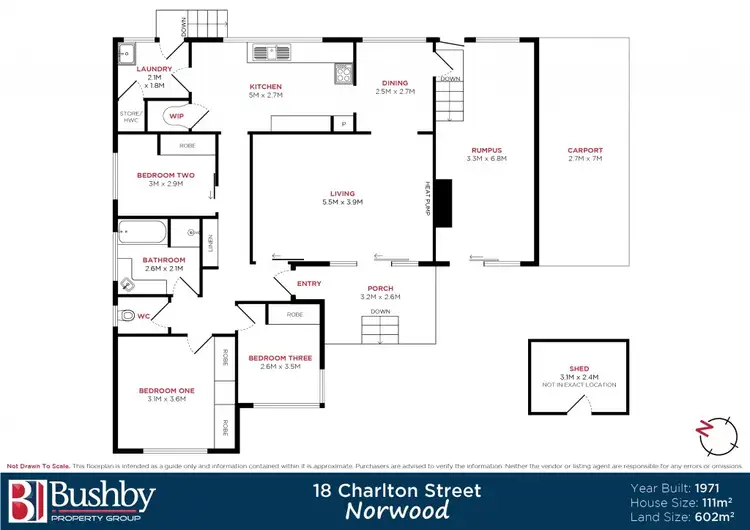 Floorplan of Homely house listing, 18 Charlton Street, Norwood TAS 7250