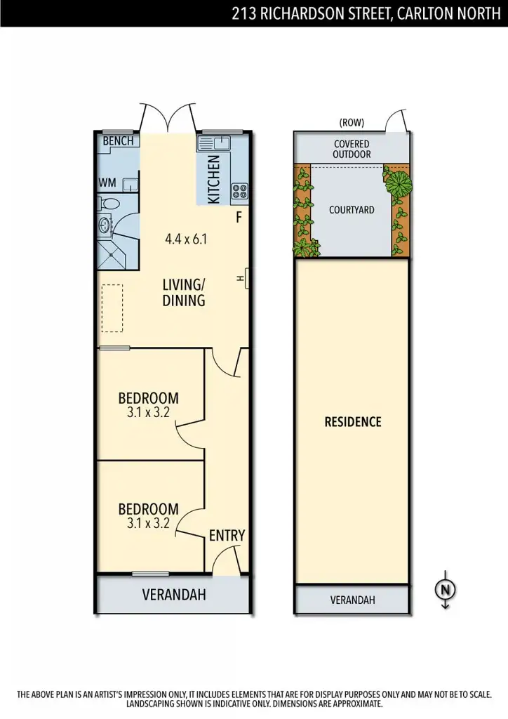 Floorplan of Homely house listing, 213 Richardson Street, Carlton North VIC 3054