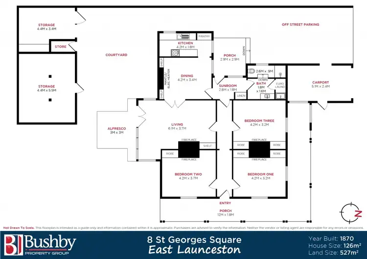 Floorplan of Homely house listing, 8 St Georges Square, East Launceston TAS 7250
