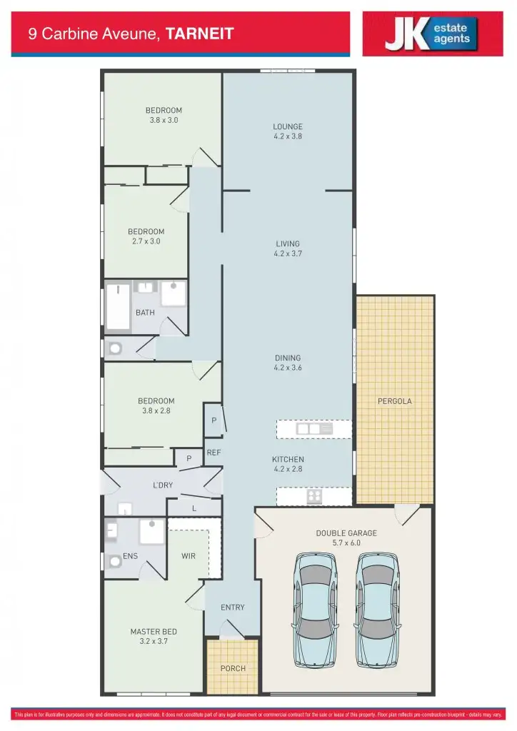 Floorplan of Homely house listing, 9 Carbine Avenue, Tarneit VIC 3029