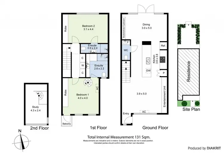 Floorplan of Homely townhouse listing, 3/42 Simpson Street, Yarraville VIC 3013