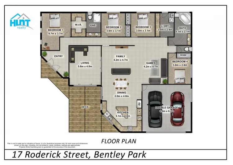 Floorplan of Homely house listing, 17 Roderick Street, Bentley Park QLD 4869