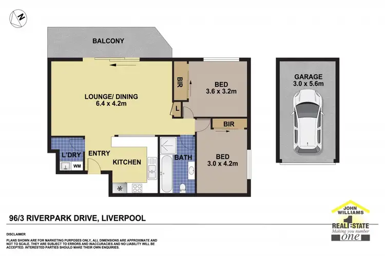 Floorplan of Homely unit listing, 96/3 Riverpark Drive, Liverpool NSW 2170