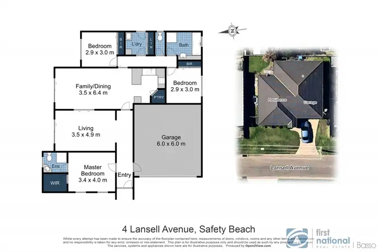 Floorplan of Homely house listing, 4 Lansell Avenue, Safety Beach VIC 3936
