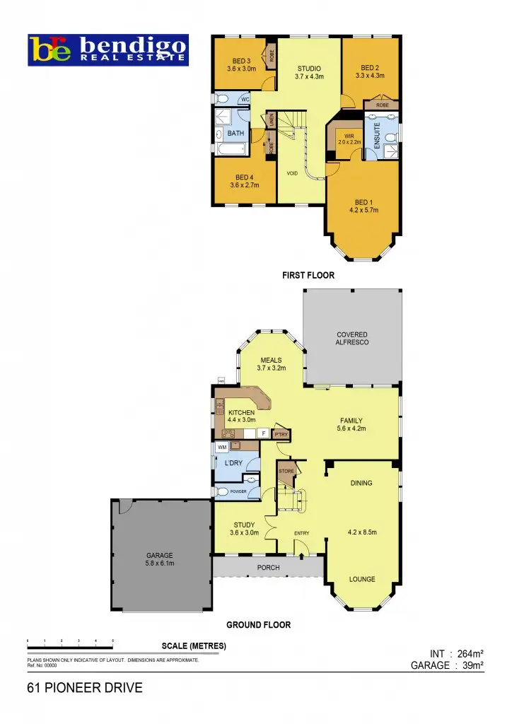 Floorplan of Homely house listing, 61 Pioneer Drive, Maiden Gully VIC 3551