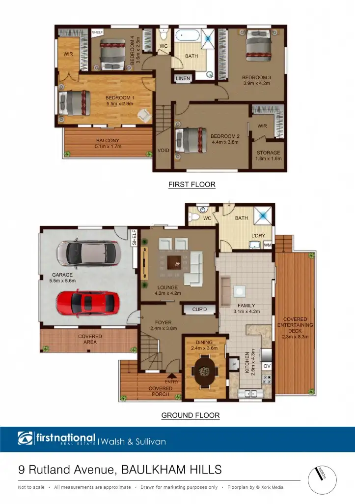 Floorplan of Homely house listing, 9 Rutland Ave, Baulkham Hills NSW 2153