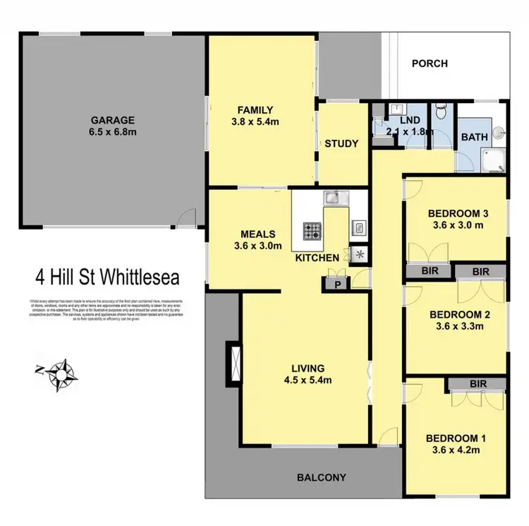 Floorplan of Homely house listing, 4 Hill Street, Whittlesea VIC 3757