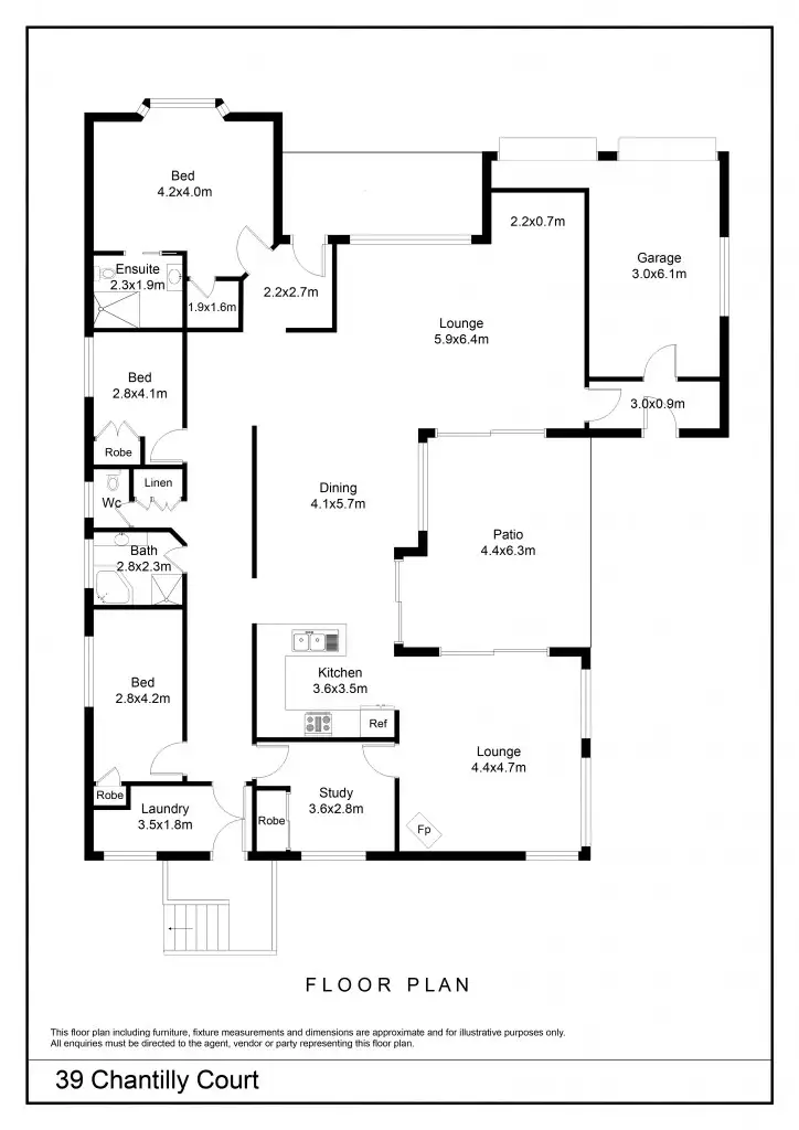 Floorplan of Homely house listing, 39 Chantilly Court, Goulburn NSW 2580