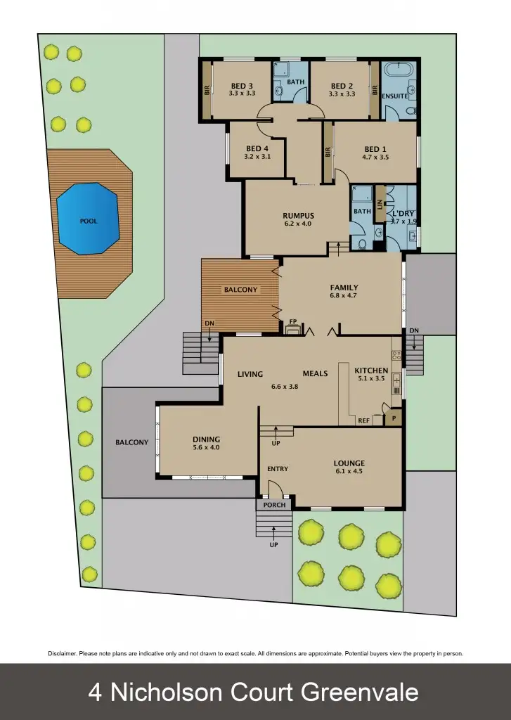 Floorplan of Homely house listing, 4 Nicholson Court, Greenvale VIC 3059