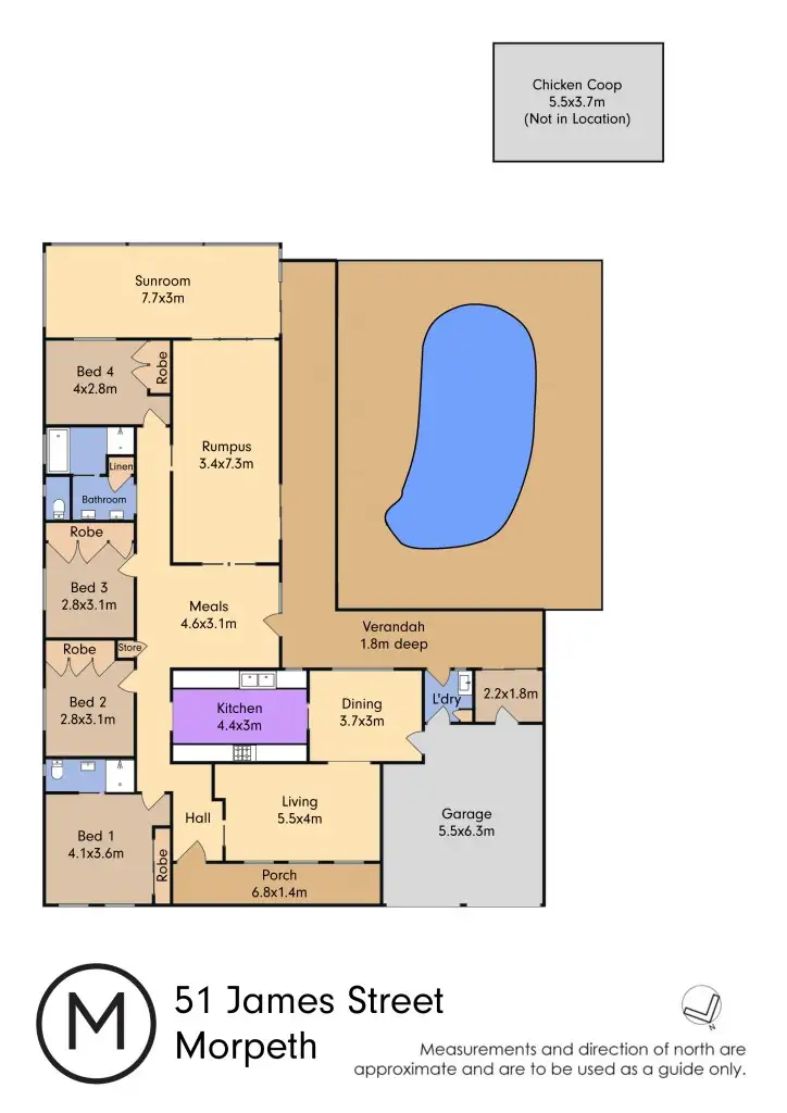 Floorplan of Homely house listing, 51 James Street, Morpeth NSW 2321