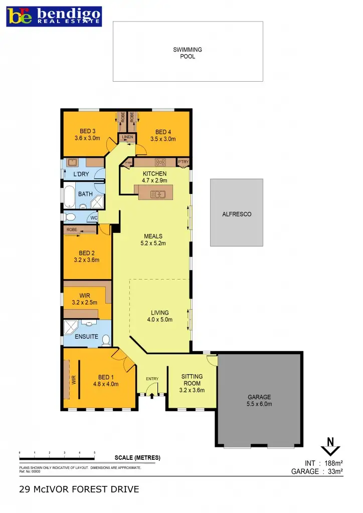 Floorplan of Homely house listing, 29 McIvor Forest Drive, Junortoun VIC 3551