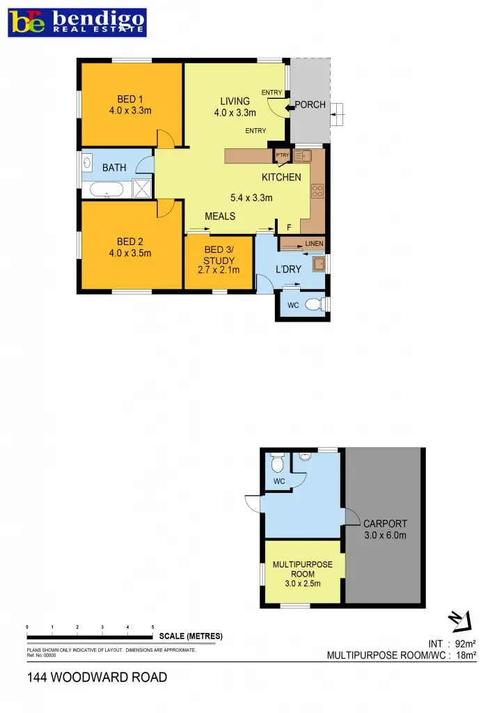 Floorplan of Homely house listing, 144 Woodward Road, Golden Gully VIC 3555