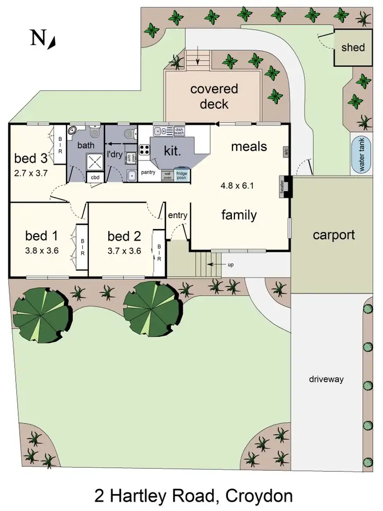 Floorplan of Homely house listing, 2 Hartley Road, Croydon VIC 3136