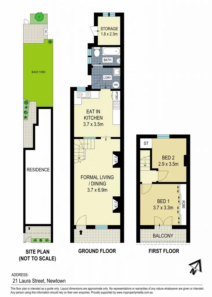 Floorplan of Homely house listing, 21 Laura Street, Newtown NSW 2042