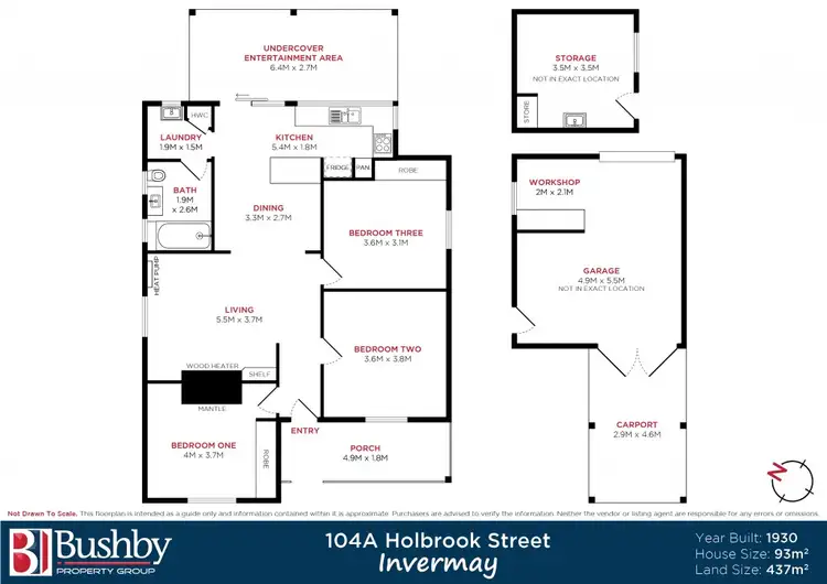 Floorplan of Homely house listing, 104a Holbrook Street, Invermay TAS 7248