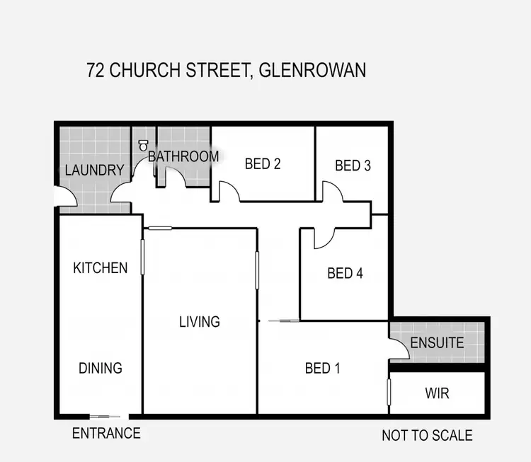 Floorplan of Homely house listing, 72 Church Street, Glenrowan VIC 3675