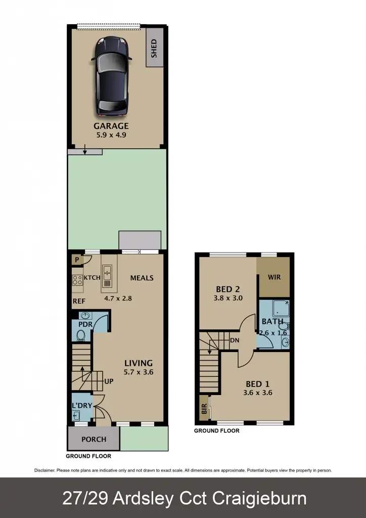 Floorplan of Homely house listing, 27/29 Ardsley Circuit, Craigieburn VIC 3064