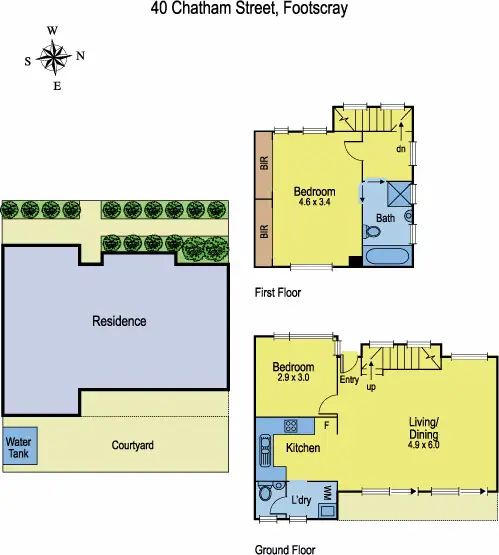 Floorplan of Homely house listing, 40 Chatham Street, Footscray VIC 3011
