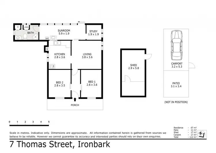 Floorplan of Homely house listing, 7 Thomas Street, Ironbark VIC 3550