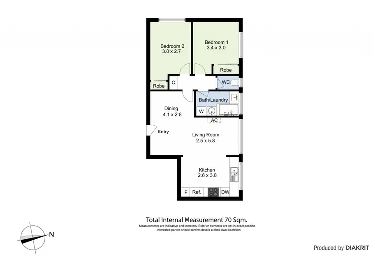 Floorplan of Homely apartment listing, 2/2 John Street, Footscray VIC 3011